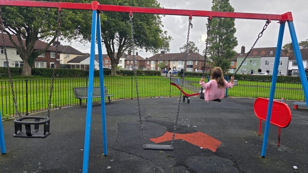 Dovecot Park playground, Liverpool Dovecot Park playground, Liverpool