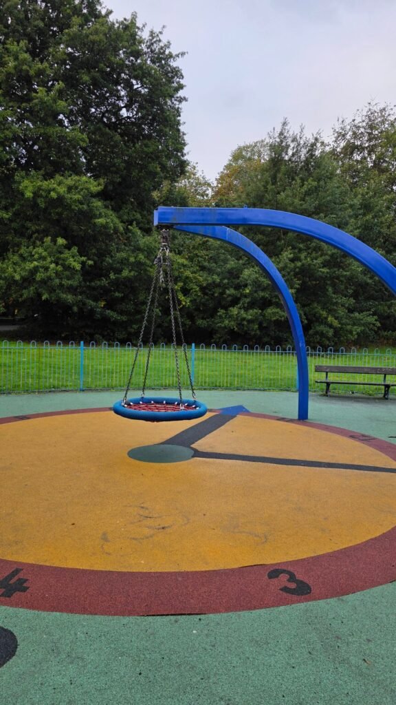 Nest swing at Sefton Park Playground, Liverpool Nest swing at Sefton Park Playground, Liverpool