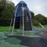 Rocket climbing tower at Sefton Park Playground, Liverpool Rocket climbing tower at Sefton Park Playground, Liverpool